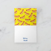 Hot Dog Kindergeburtstag Party Kochen Niedlich Karte (Innenseite)