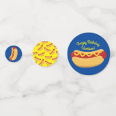 Hot Dog Kindergeburtstag Party Kochen Niedlich Konfetti (Rückseiten)