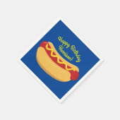 Hot Dog Kindergeburtstag Party Kochen Niedlich Serviette (Ecke)