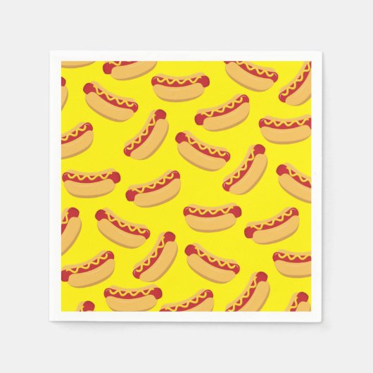 Hot Dog Kindergeburtstag Party Kochen Niedlich Serviette (Vorderseite)