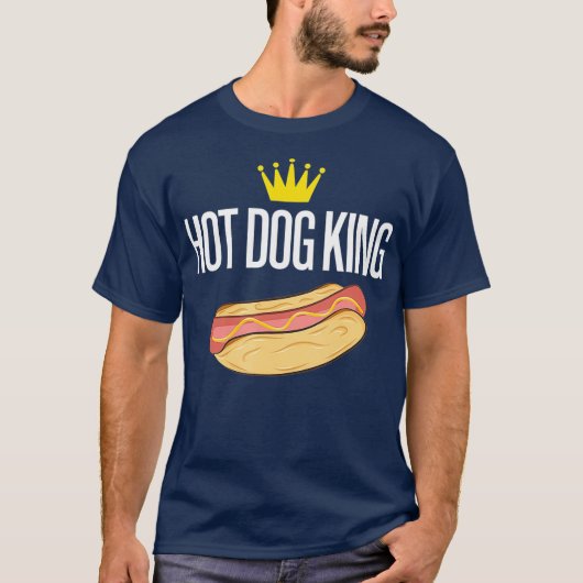 Hot Dog King Funny T-Shirt (Vorderseite)