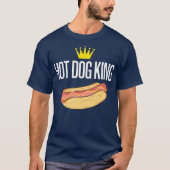 Hot Dog King Funny T-Shirt (Vorderseite)