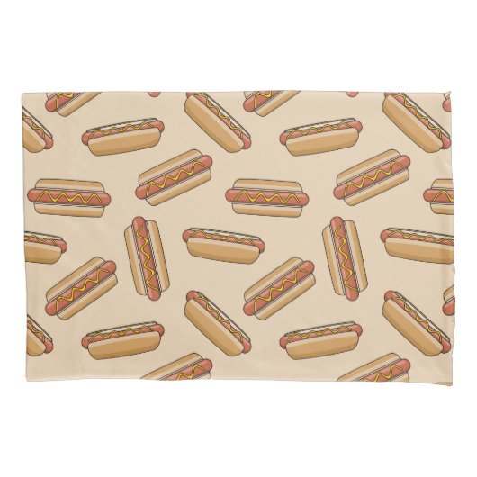 Hot Dog Kissenbezug (Vorderseite-Links)