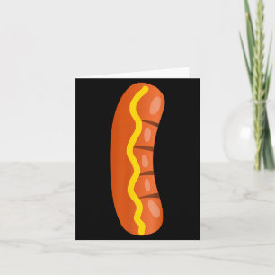 Hot Dog Kostüm Lustig Einfaches Halloween Paar Karte