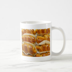 Hot Dog Kuchen ... Asiatisches Dessert Essen Kaffeetasse