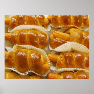 Hot Dog Kuchen ... Asiatisches Dessert Essen Poster