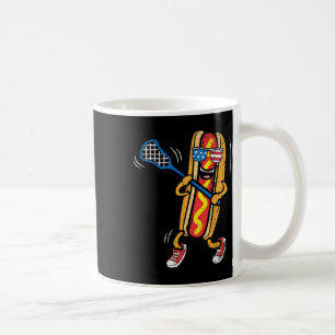 Hot-Dog Lacrosse Spieler 4. Juli Sport Amerikaner Kaffeetasse