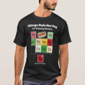 Hot Dog List of Essential Elements m T-Shirt (Vorderseite)