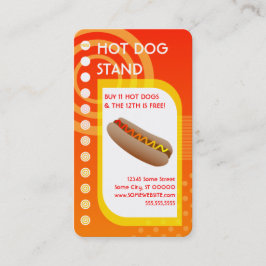 Hot-Dog-Loyalität Treuekarte