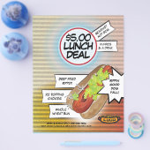 Hot-Dog-Lunch-Angebot Flyer (Einzeln)