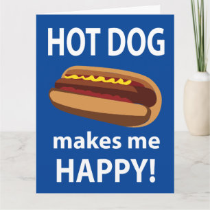Hot Dog Macht Mich Glücklich Hot Dog Karte