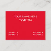 Hot Dog macht mich glücklichen Hot Dog Visitenkarte (Rückseite)