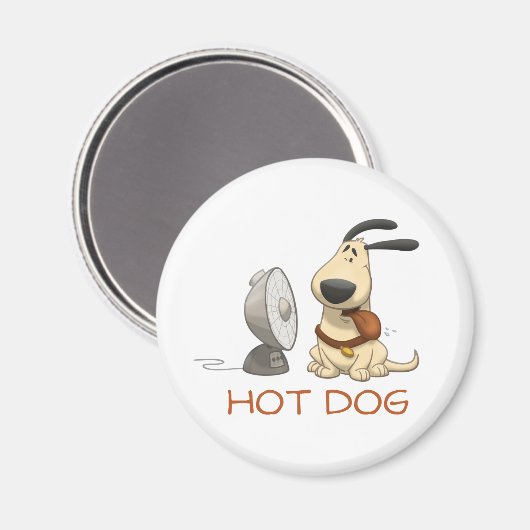 Hot Dog Magnet (Vorderseite/Rückseite)