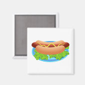 Hot Dog Magnet (Vorderseite/Rückseite)