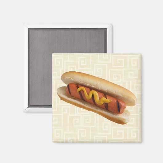 Hot Dog Magnet (Vorderseite/Rückseite)