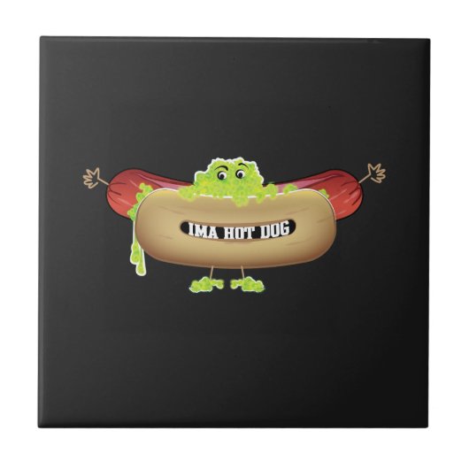 HOT DOG MAN FLIESE (Vorderseite)