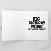 HOT DOG MAN lustige GEBURTSTAGKARTE Karte (Innenseite)