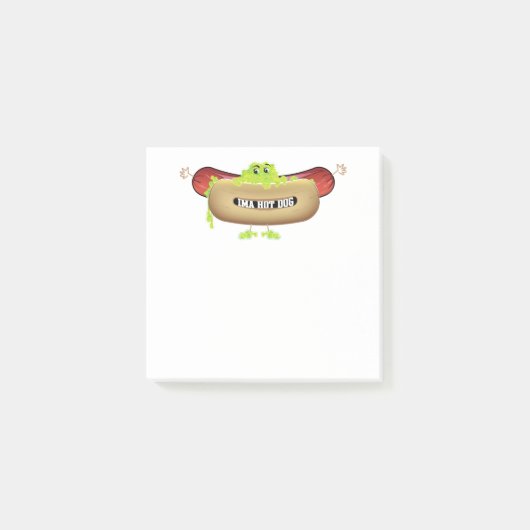 HOT DOG MAN POST-IT KLEBEZETTEL (Vorderseite)