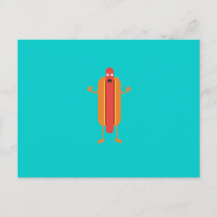 Hot Dog man Postkarte