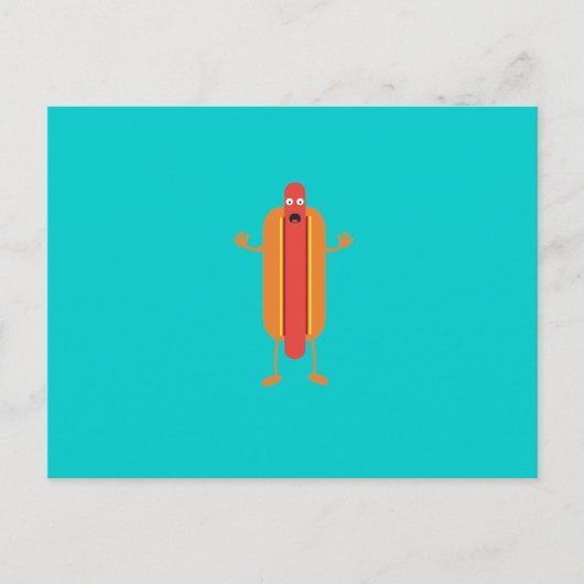 Hot Dog man Postkarte (Vorderseite)