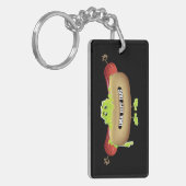 HOT DOG MAN SCHLÜSSELANHÄNGER (Vorderseite links)