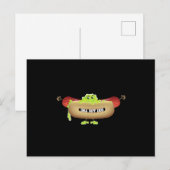 HOT DOG MANN POSTKARTE (Vorne/Hinten)