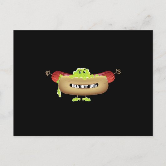 HOT DOG MANN POSTKARTE (Vorderseite)