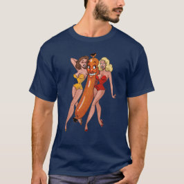 Hot Dog mit den Damen T-Shirt