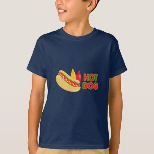 Hot Dog mit Ketchup Senf Konditionen T-Shirt