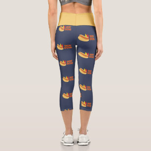 Hot Dog mit Ketchup und Senf Capri Leggings