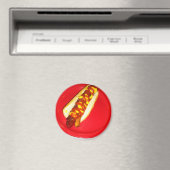 Hot Dog mit Ketchup und Senf Magnet (In Situ (Geschirrspüler))