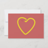 Hot Dog mit Senf Kids School Valentine's Day Card Dankeskarte (Rückseite)