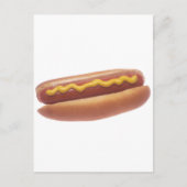 Hot Dog mit Senf Postkarte (Vorderseite)