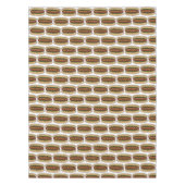 Hot Dog mit Senf Relish Fast Food Feinschmecker Pi Tischdecke (Vorderseite)