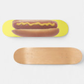 Hot Dog mit Senf Skateboard (Horizontal)