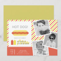 HOT DOG! Moderne Kinder Foto Collage Geburtstag In