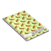 Hot Dog Muster für benutzerdefiniertes Notebook Notizblock (Rechte Seite)