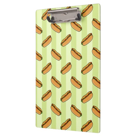 Hot Dog Muster Klemmbrett (Links)
