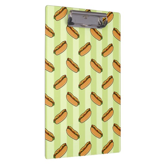 Hot Dog Muster Klemmbrett (Rechts)