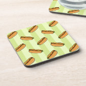 Hot Dog Muster Untersetzer (Linke Seite)