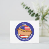 Hot Dog national Postkarte (Stehend Vorderseite)