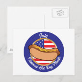 Hot Dog national Postkarte (Vorne/Hinten)