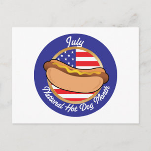 Hot Dog national Postkarte