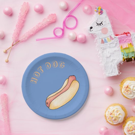 Hot Dog Pappteller (Party)