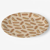 Hot Dog Pappteller (Schrägansicht)