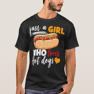 Hot Dog Party nur ein Mädchen, das heiße Hunde D L T-Shirt