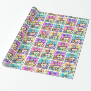 Hot Dog Pop Art Geschenkpapier