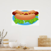 Hot Dog Poster (Küche)