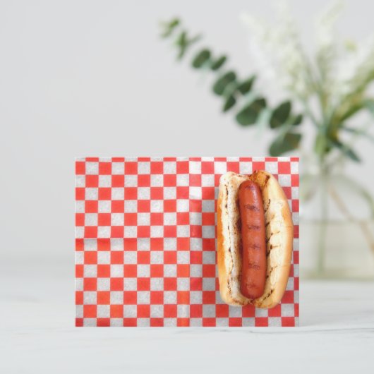 Hot Dog Postkarte (Stehend Vorderseite)