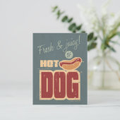 Hot Dog Postkarte (Stehend Vorderseite)
